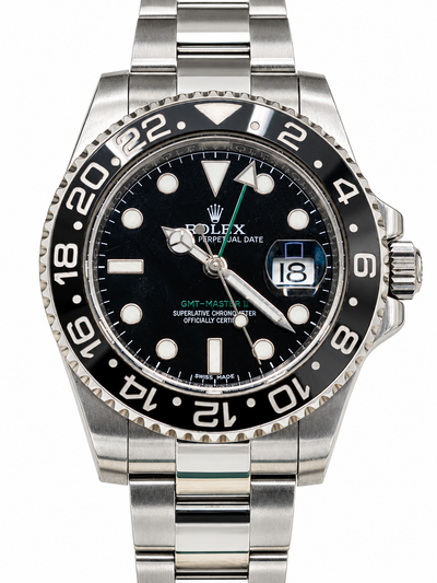 Rolex GMT-Master II – Lunette noire et aiguille GMT verte
