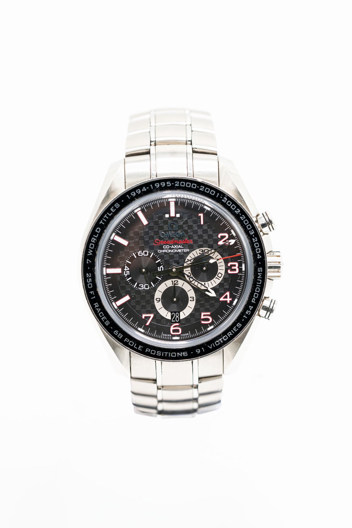 Omega Speedmaster Legend Schumacher – Chronographe à cadran noir