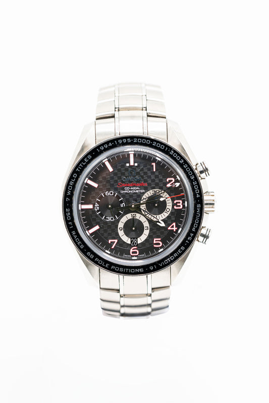 Omega Speedmaster Legend Schumacher – Chronographe à cadran noir