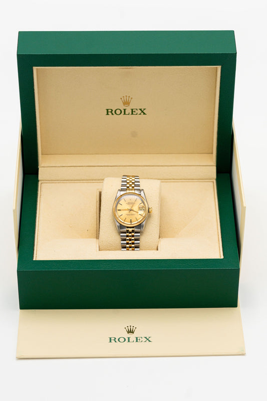 Rolex Datejust – Cadran champagne et bracelet Jubilee bicolore