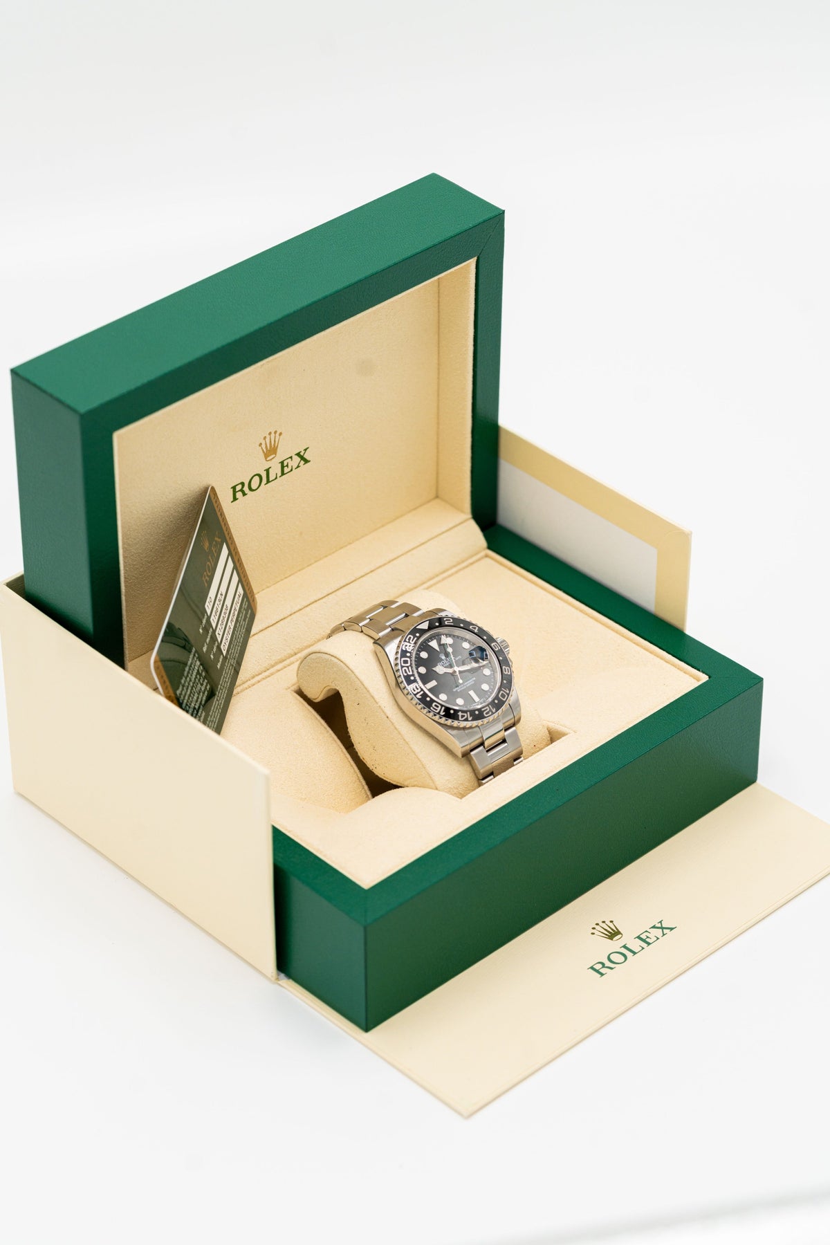 Rolex GMT-Master II – Lunette noire et aiguille GMT verte