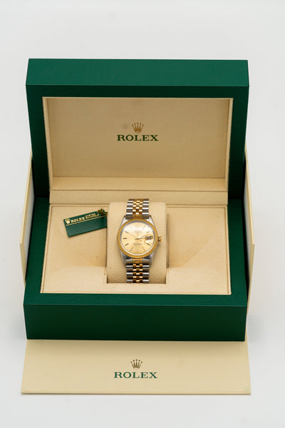 Rolex Oyster Perpetual Date – Cadran champagne et bracelet bicolore