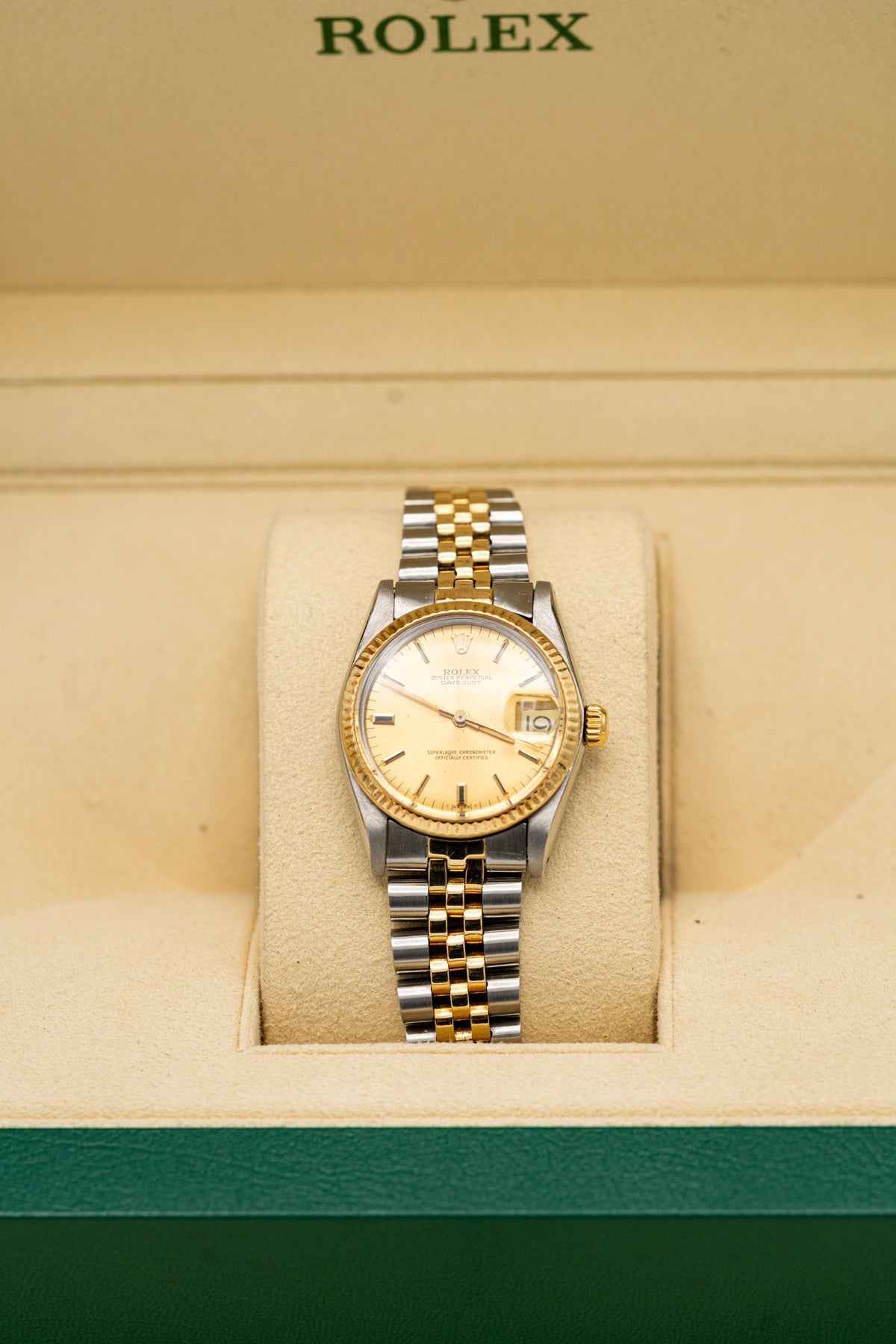 Rolex Lady-Datejust – Cadran champagne et bracelet bicolore