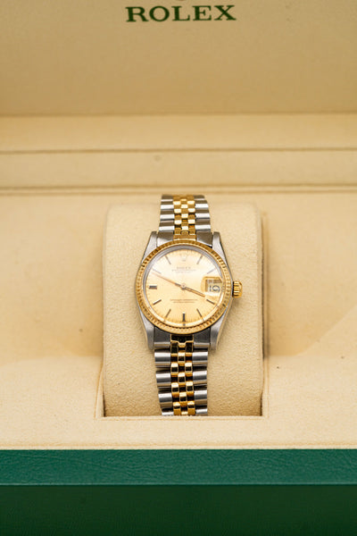 Rolex Lady-Datejust – Cadran champagne et bracelet bicolore