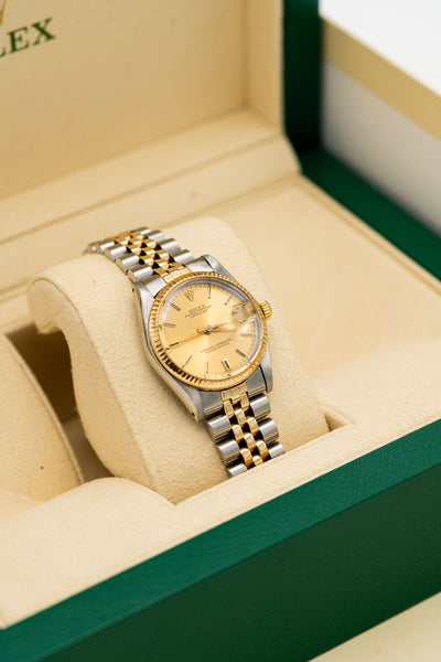 Rolex Datejust – Cadran champagne et bracelet Jubilee bicolore