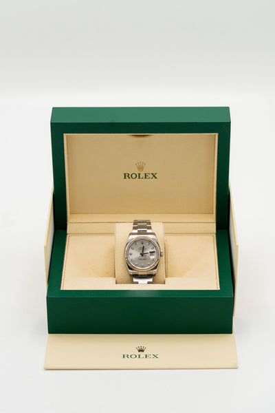 Rolex Datejust – Cadran clair serti et bracelet Oyster