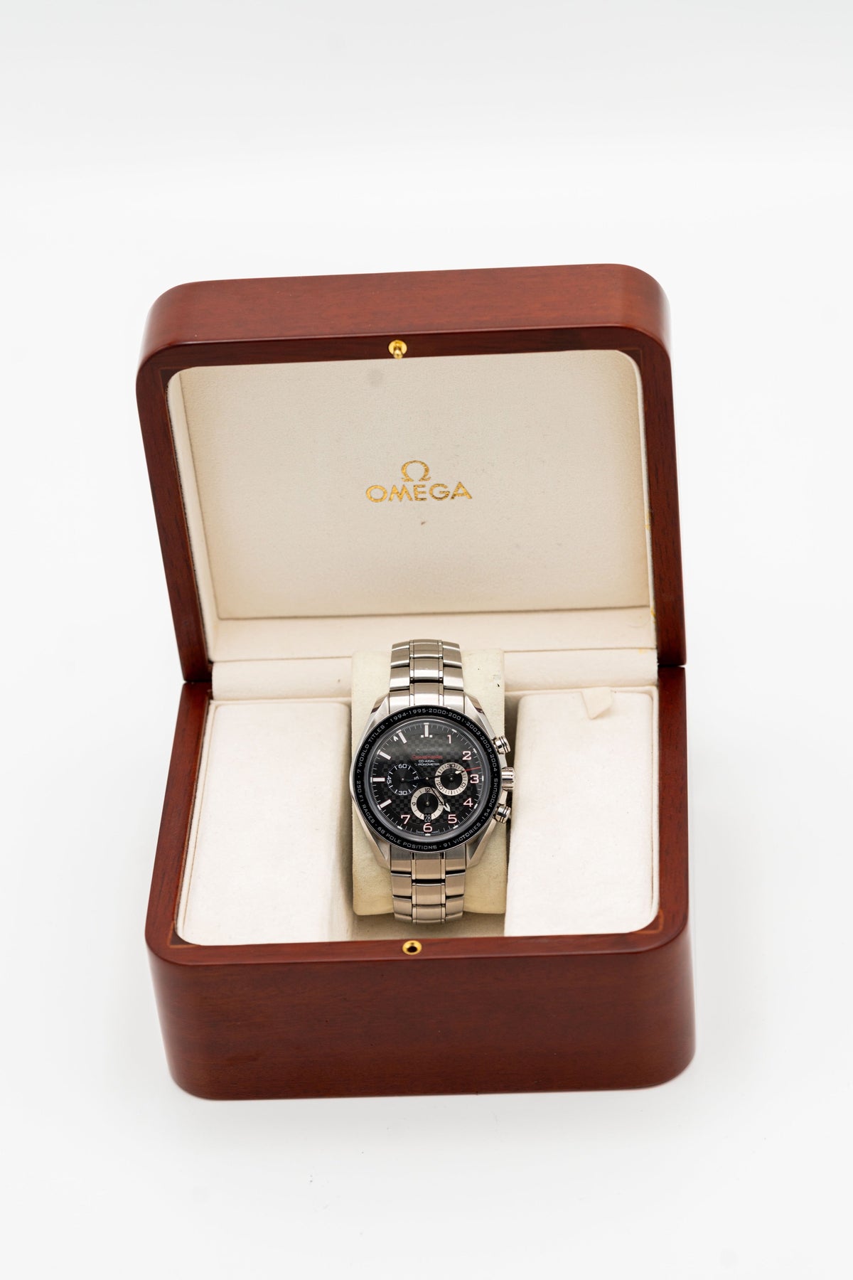 Omega Speedmaster Legend Schumacher – Chronographe à cadran noir
