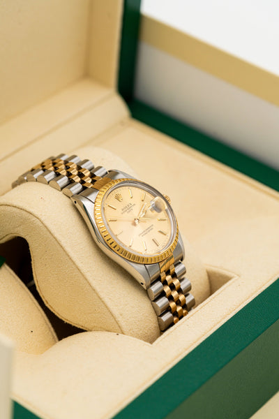 Rolex Oyster Perpetual Date – Cadran champagne et bracelet bicolore