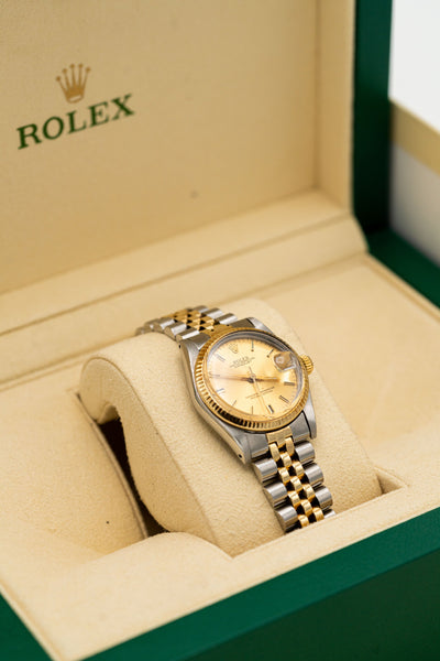Rolex Lady-Datejust – Cadran champagne et bracelet bicolore