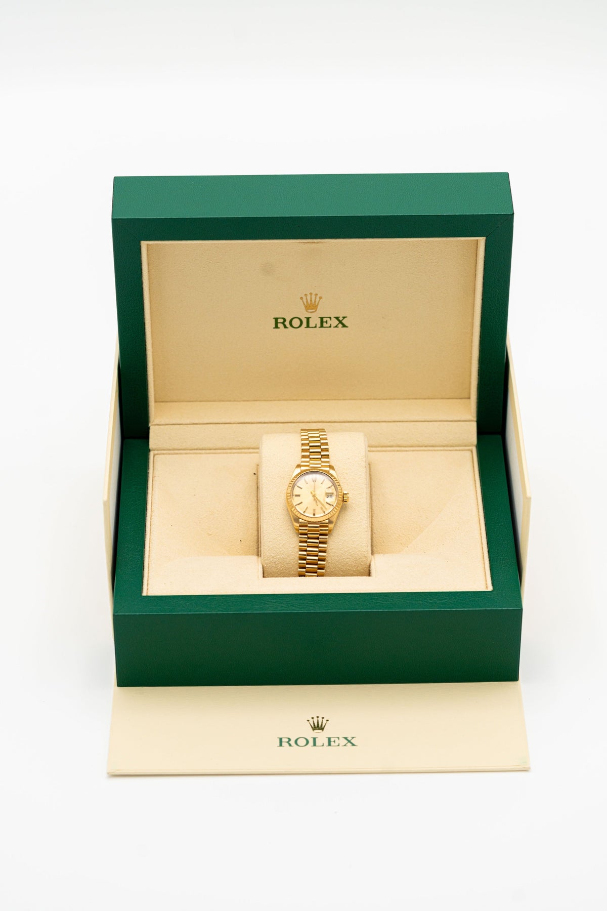 Rolex Lady-Datejust – Tons dorés et cadran champagne