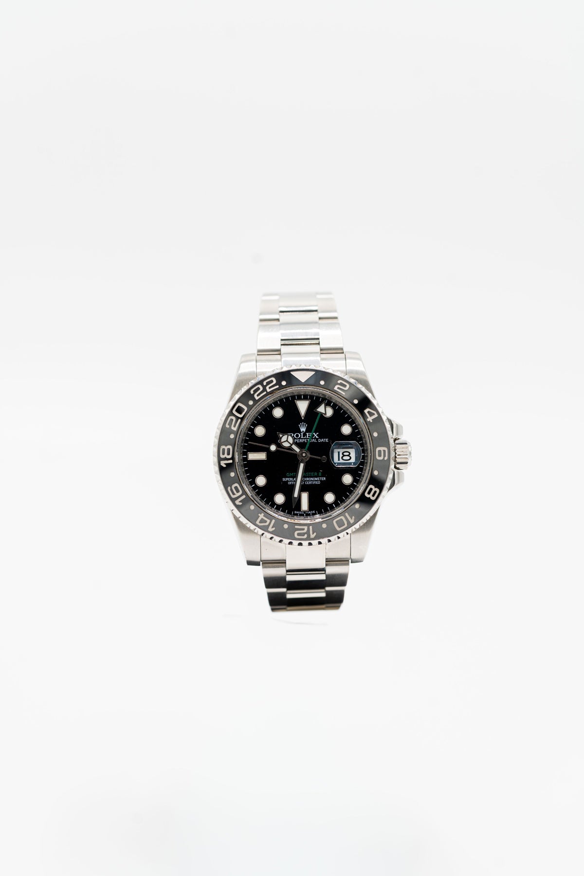 Rolex GMT-Master II – Lunette noire et aiguille GMT verte