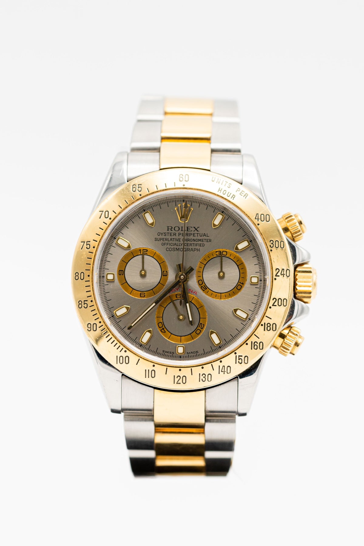 Rolex Cosmograph Daytona – Chronographe bicolore à cadran gris