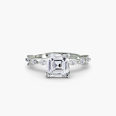 Solitaire with Eternity Pavé