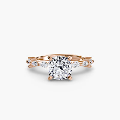 Solitaire with Eternity Pavé