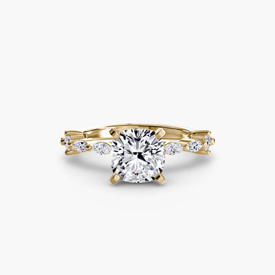 Solitaire with Eternity Pavé