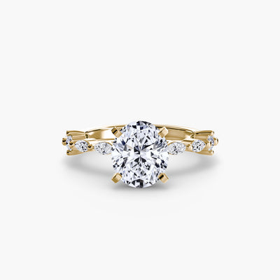 Solitaire with Eternity Pavé