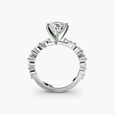 Solitaire with Eternity Pavé