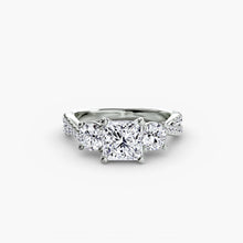 Three-Stone with Pavé Band 2