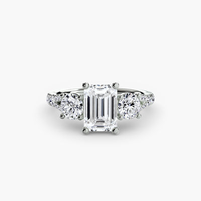 Three-Stone with Pavé Band 3
