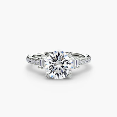 Solitaire with Pavé 4