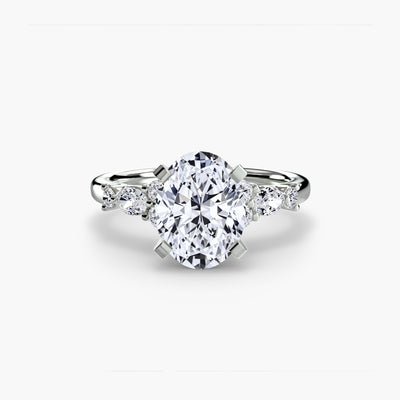 The Floral Accent Solitaire