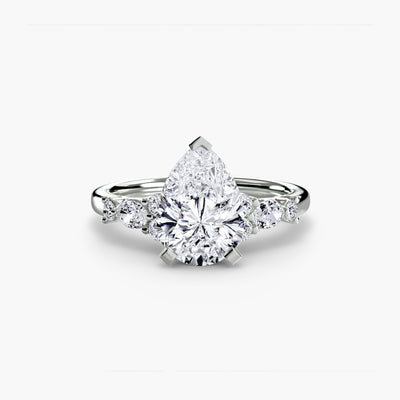 The Floral Accent Solitaire