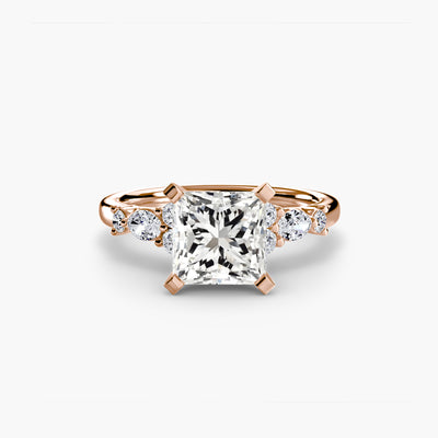 The Floral Accent Solitaire