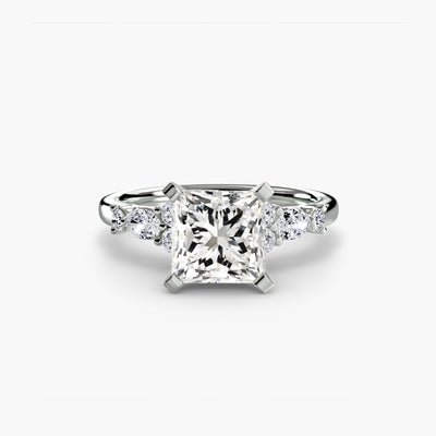 The Floral Accent Solitaire