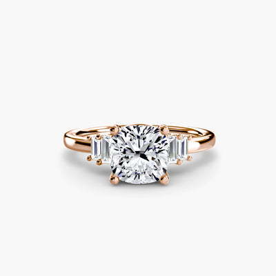 Baguette Accent Solitaire