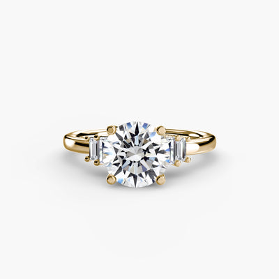 Baguette Accent Solitaire