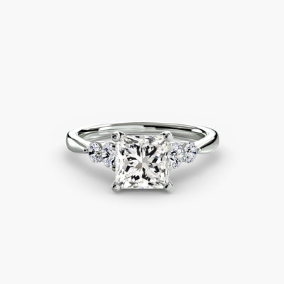 Solitaire with Shoulder Accents 2