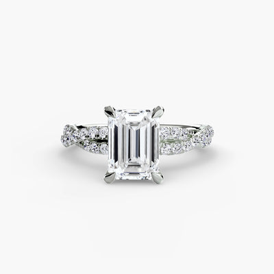 The Twisted Pavé Solitaire