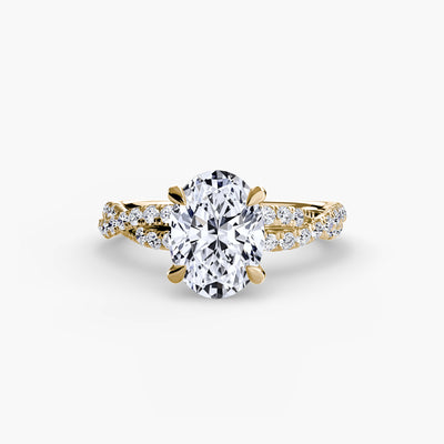 The Twisted Pavé Solitaire