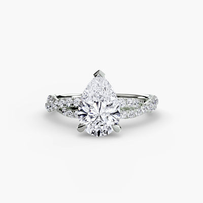 The Twisted Pavé Solitaire