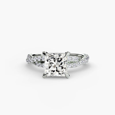 The Twisted Pavé Solitaire