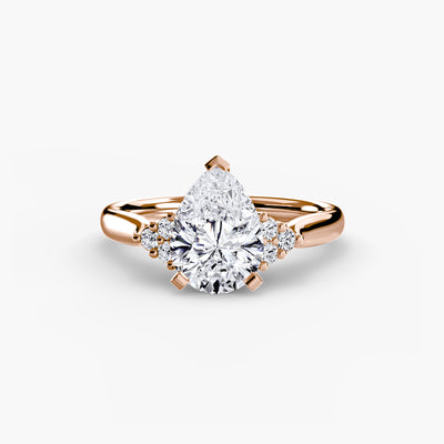 Solitaire with Cluster Shoulders 2