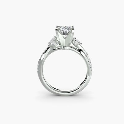 The Twist Pavé Ring